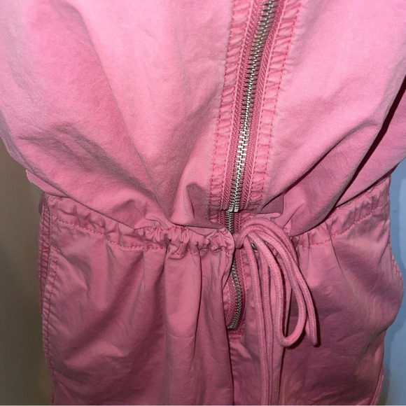 Pistola romper zip up short sleeve shorts jumpsuit drawstring pink cotton small - Picture 8 of 10